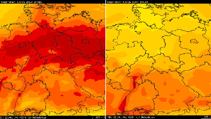 30-Tage-Wettervorhersage vom 12.06.2018: Konstant oder im Mittel? Jedenfalls zu warm 30-Tage-Wettervorhersage