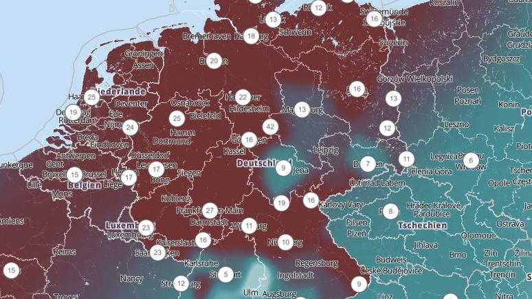 Der 7-Tage-Wettertrend vom 04.12.2018: Ende der Woche wird es wieder richtig ungemütlich Niederschlagskarte für den 07.12.2018