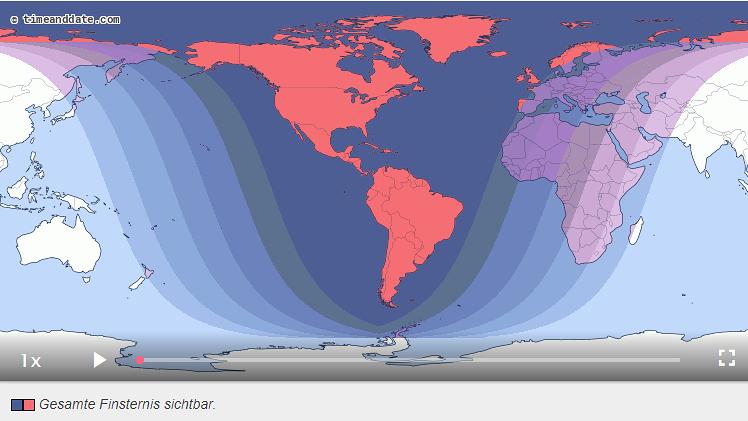 Totale Mondfinsternis am 21. Januar 2019 zaubert einen Super-Blutmond Totale Mondfinsternis am 21. Januar 2019.