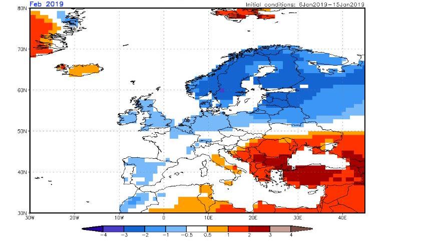 Das 30-Tage-Wetter vom 22.01.2019: Winterwetter mit viel Kälte Kälte im Februar
