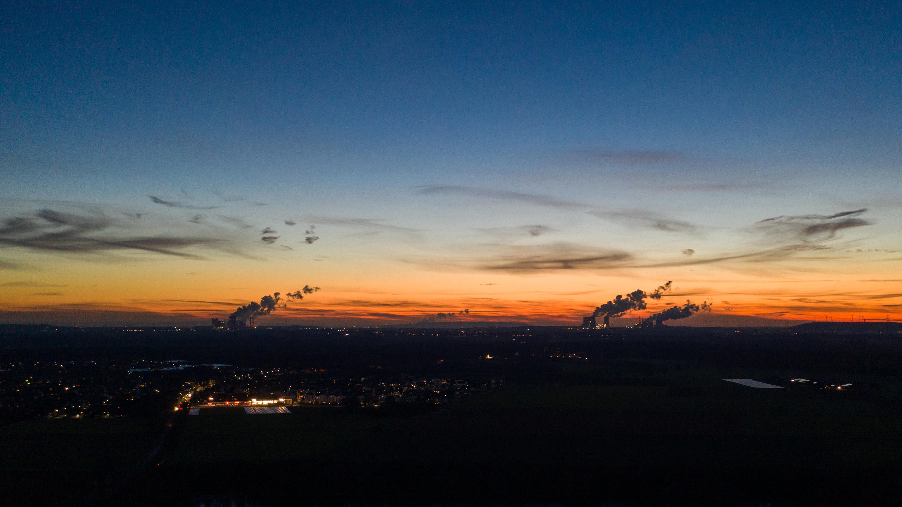 Wetterlexikon: Absorption Sonnenuntergang in NRW