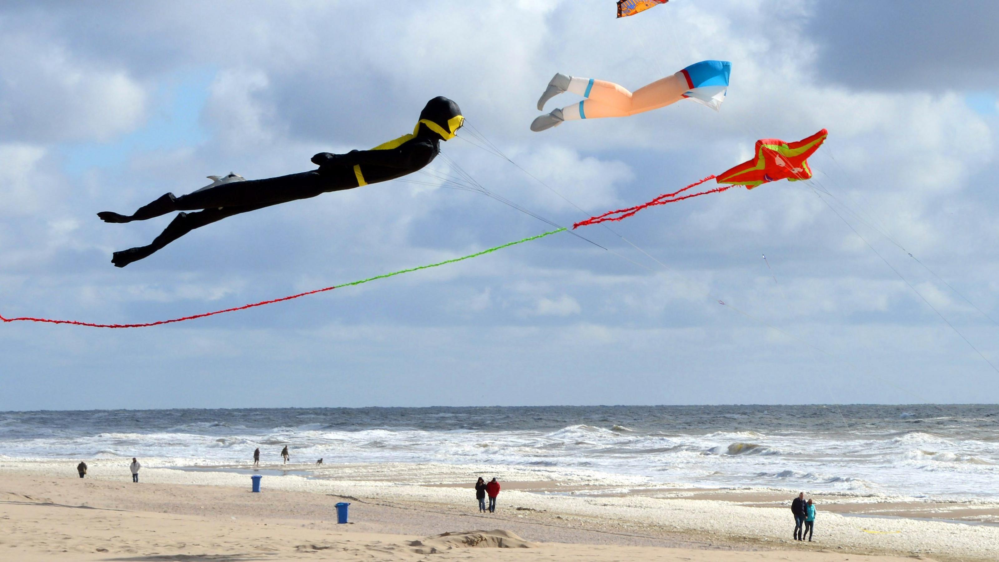 Wetterlexikon: Bioklima Drachensteigen am Nordseestrand.