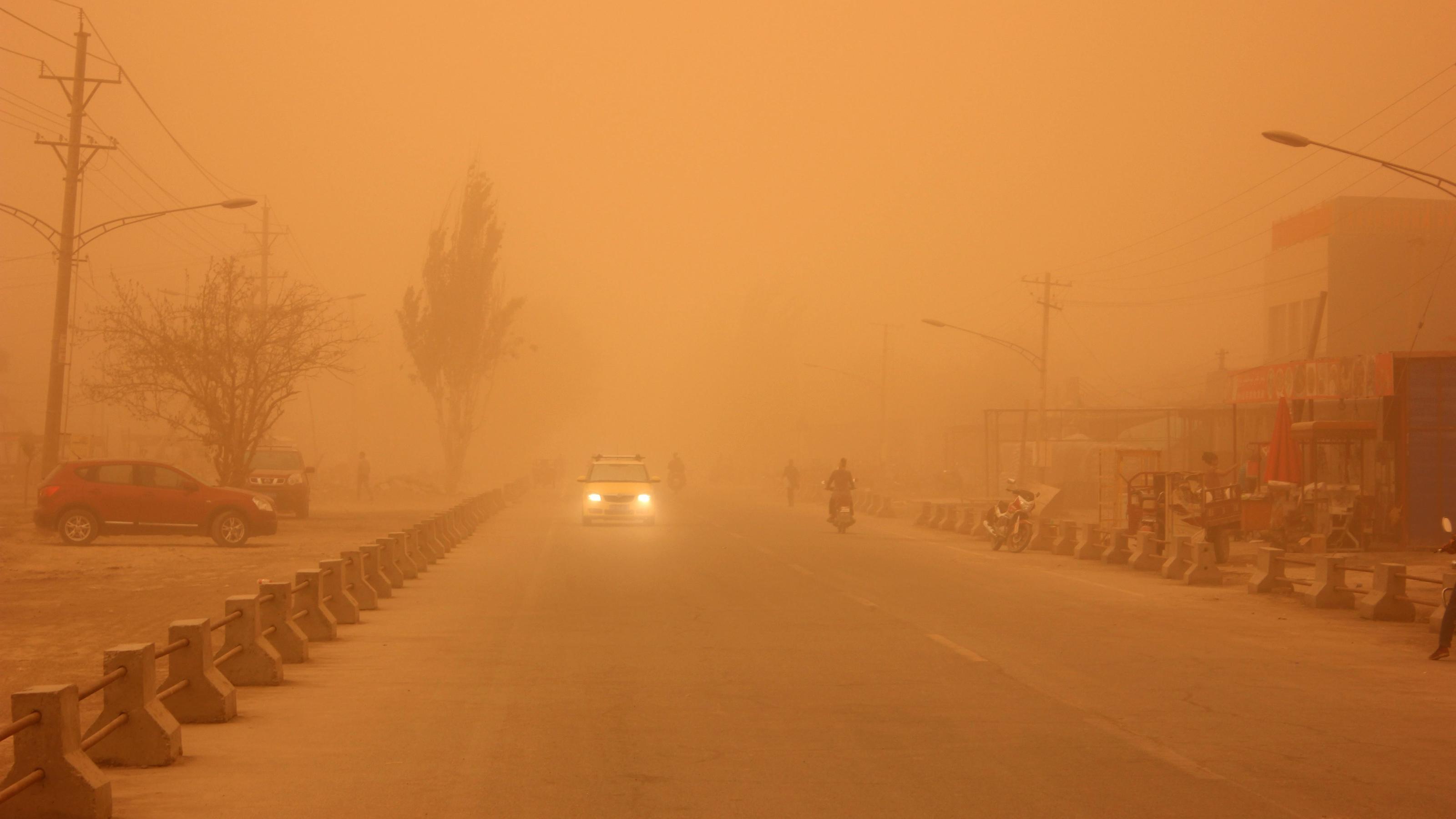 Wetterlexikon: Buran Sandsturm in China