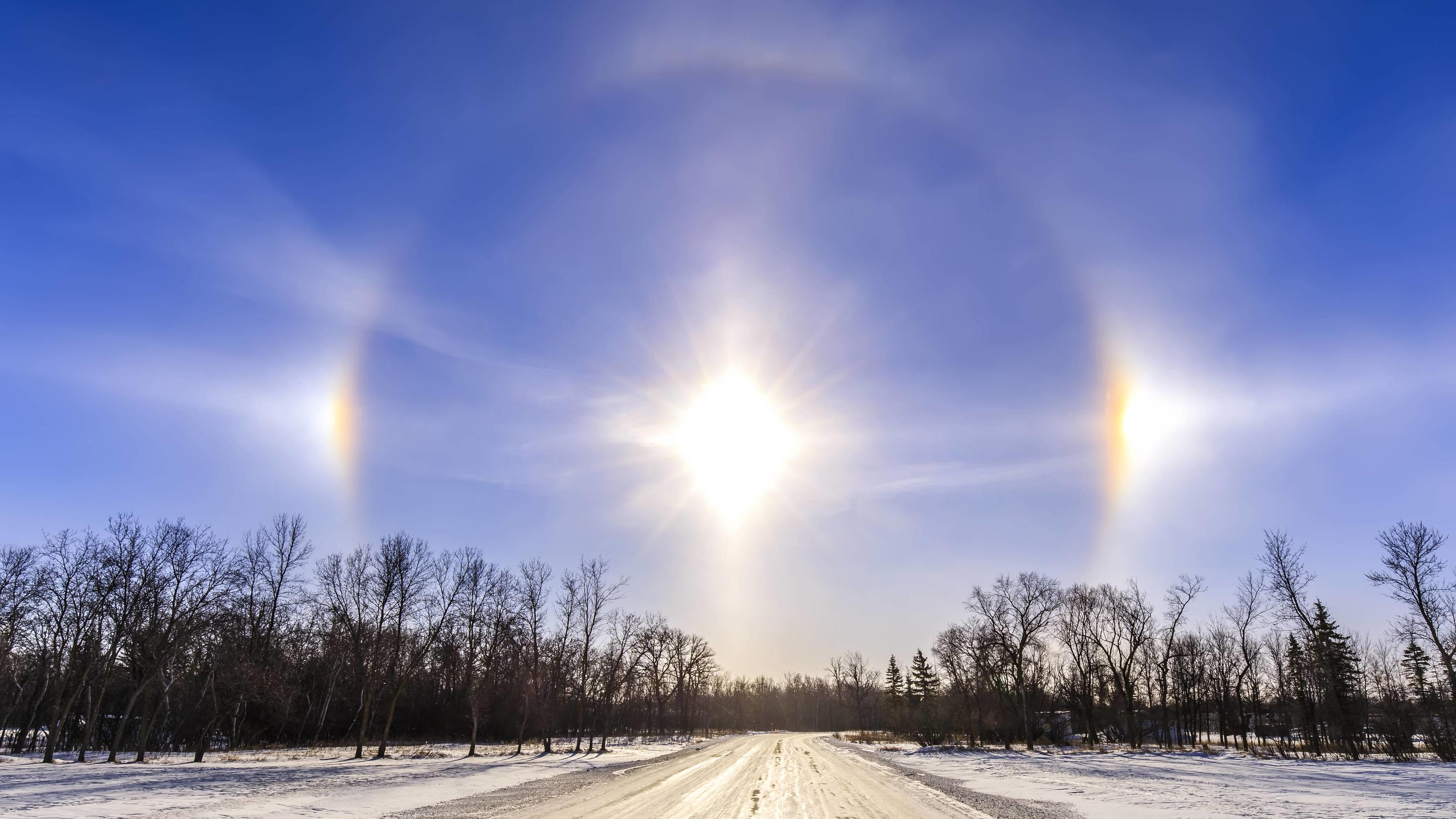 Wetterlexikon: Diamantstaub Diamantstaub Halo
