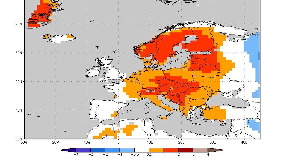 Das 30-Tage-Wetter vom 22.02.2019: März kann mit dem Februar-Frühling nicht mithalten Noaa-Prognose für März