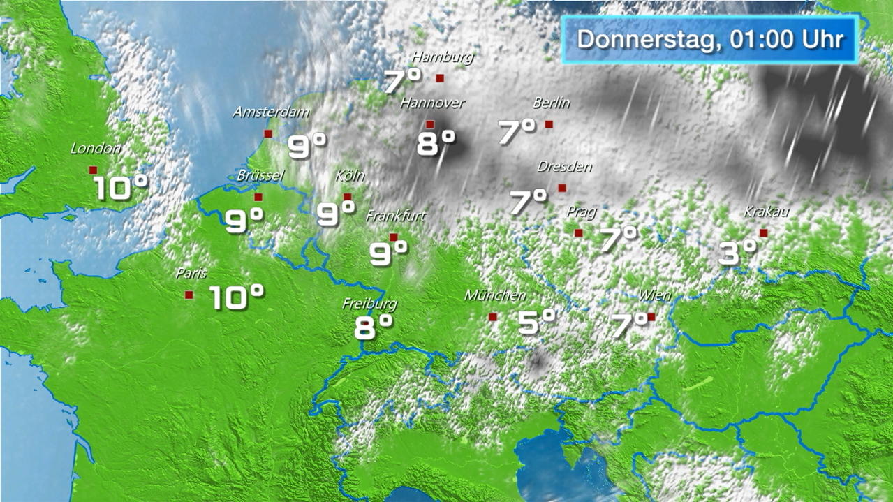 Regen- und Wolkenfilm für zwei Tage (27.03.2019): Nass wird es nur in