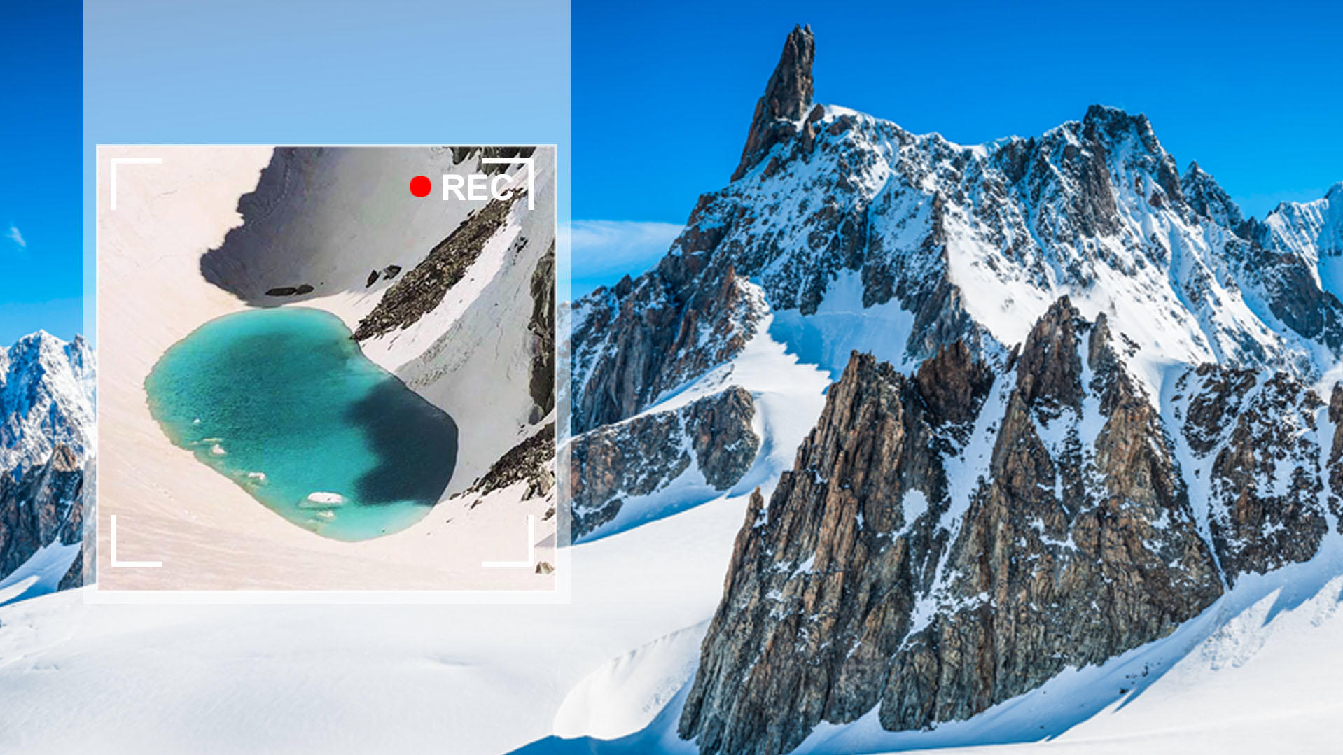 Am Mont Blanc: Bergsteiger entdeckt See in 3400 Metern Höhe - und schlägt Alarm See am am Dent du Geant am Mont-Blanc-Massiv