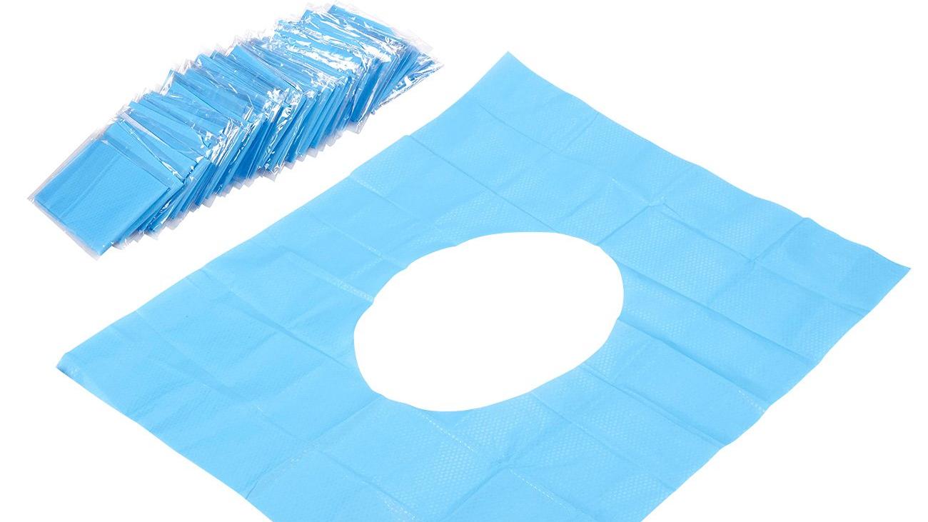 5 echt lustige (und praktische) Toiletten-Tools Einweg-Toilettensitz aus Papier