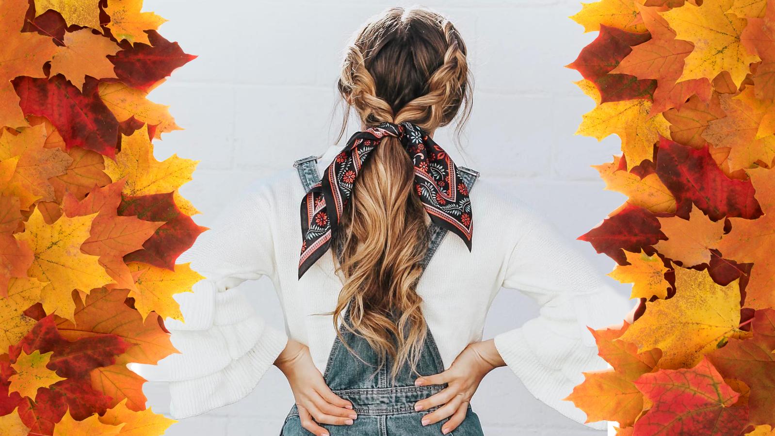 Nach diesen Flechtfrisuren sind wir im Herbst ganz verrückt Scarf Braids