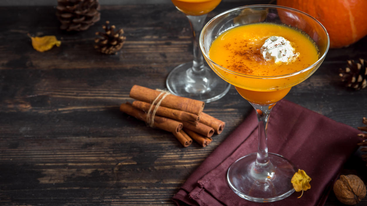 Finger-Food-Rezepte für Halloween Kürbis-Cocktail