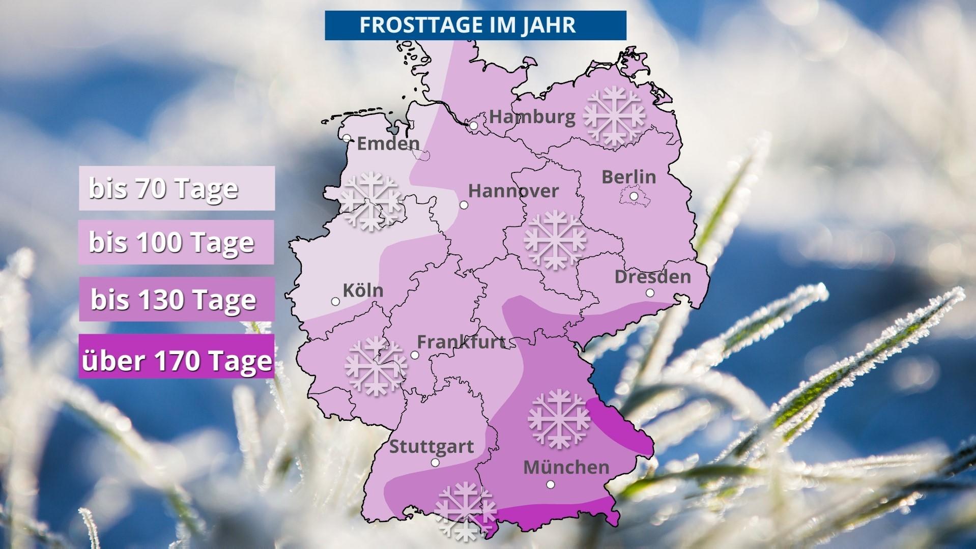 Frost-Facts: Wie viel Frost gibt es in Deutschland? | wetter.de