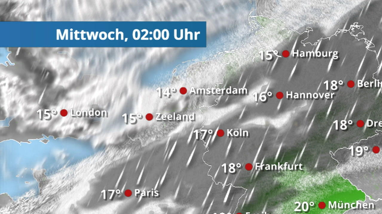 Der Regen- und Wolkenfilm für zwei Tage: Süden wird nass und immer weißer - Wetter.de
