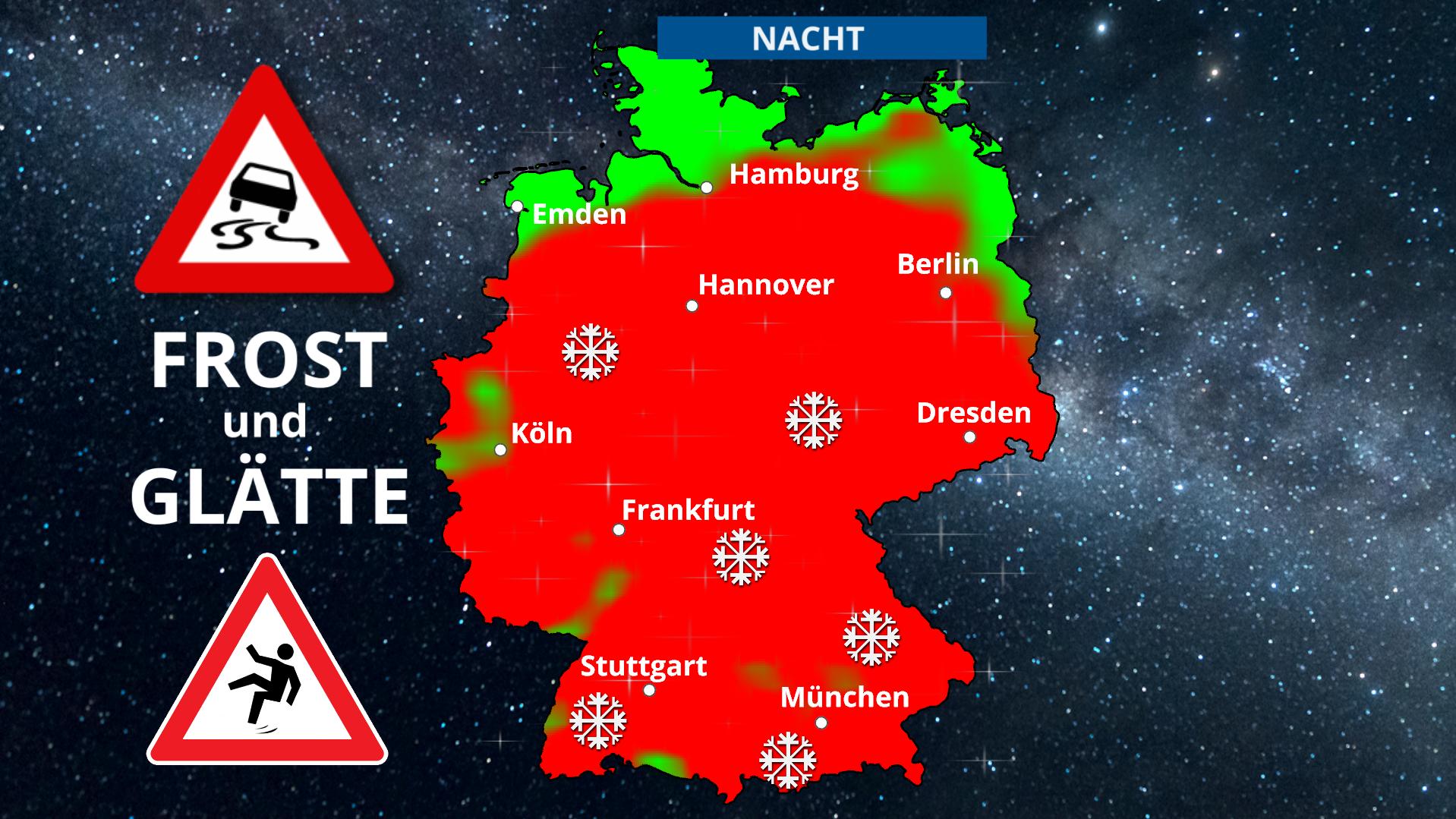 Vorsicht, Glätte! Es geht wieder los Frostgefahr / Glätte