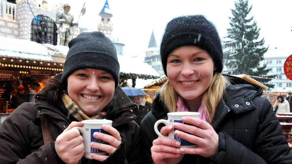 Ex-Tropensturm bringt uns den Winter Weihnachtsmarkt Kassel