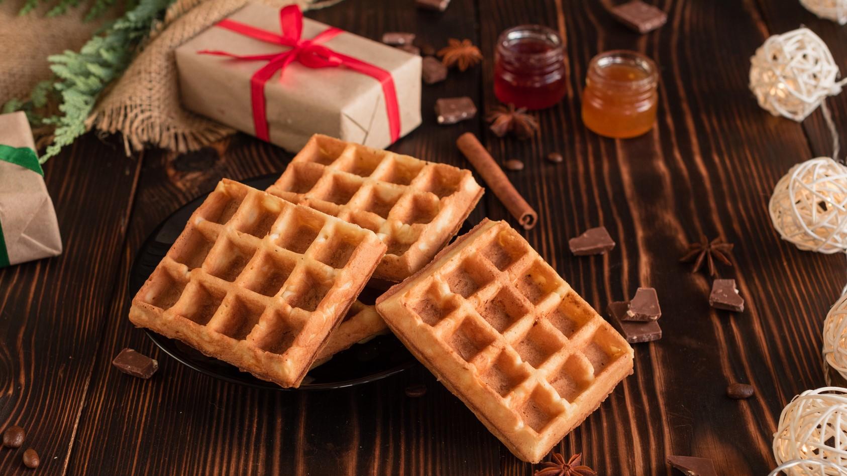 Rezept für winterliche Spekulatiuswaffeln Spekulatius-Waffeln