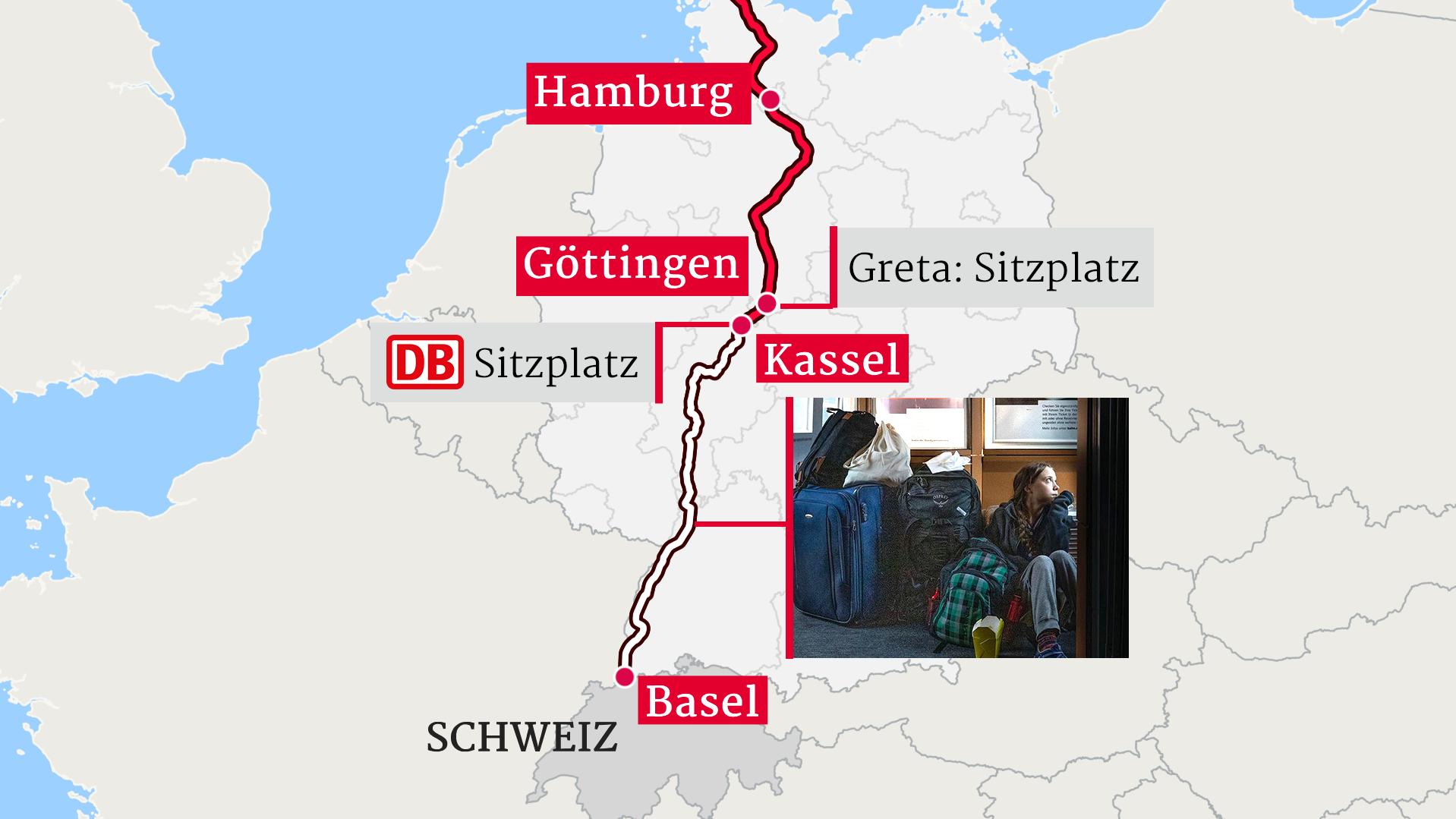 Greta Thunberg in überfülltem Zug auf dem Weg nach Hause - War das Foto gestellt? Gretas Fahrt quer durch Deutschland