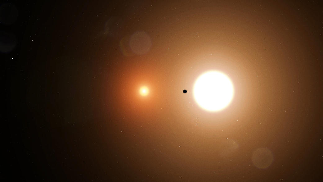 NASA-Praktikant entdeckt Planet mit zwei Sonnen toi 1338 transit still