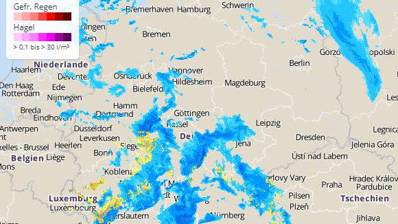 Orkantief Das aktuelle Niederschlagsartradar von wetter.de
