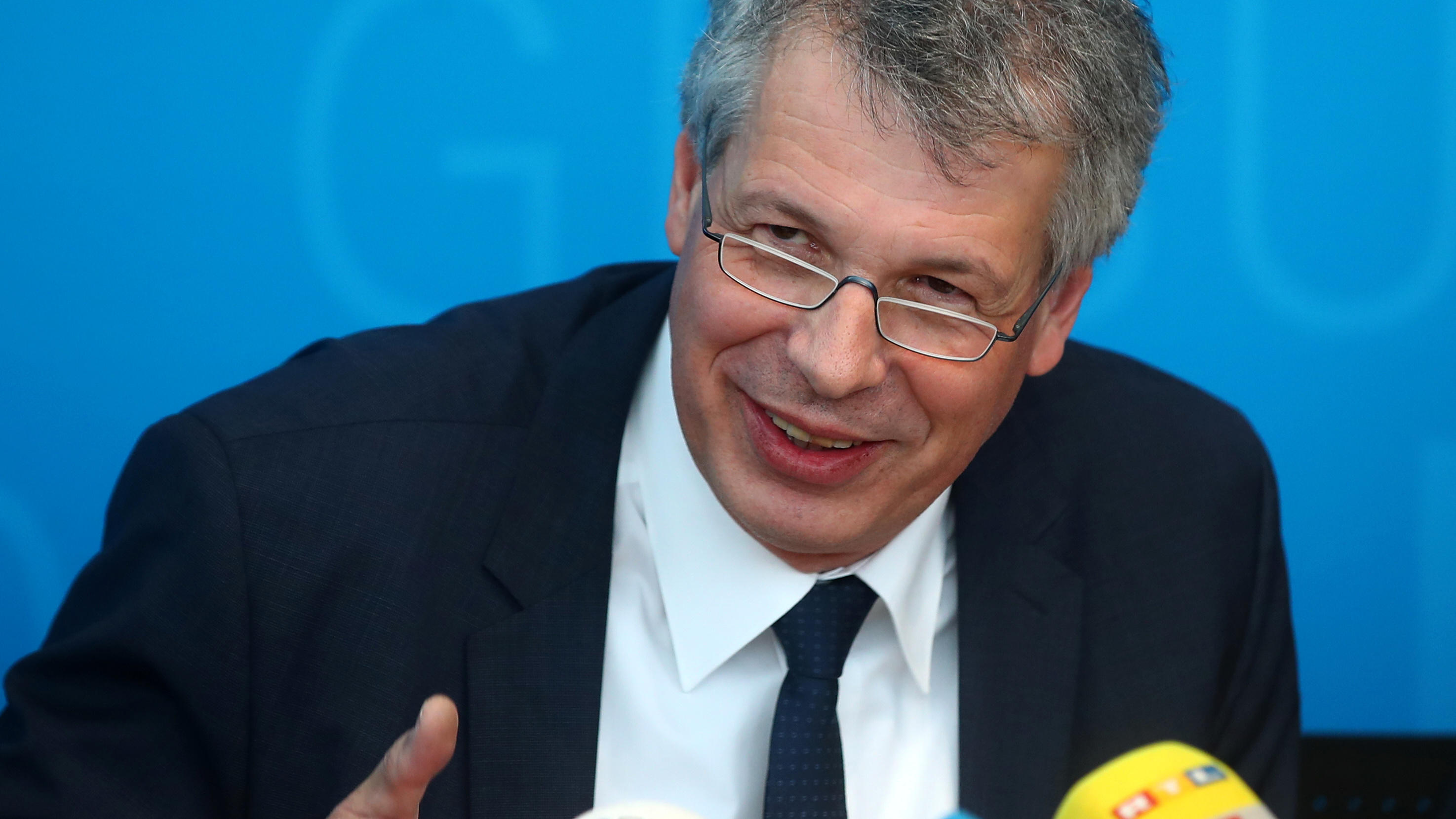 Coronavirus-Chronik Teil 1 Bavarian state office for health and food safety Dr. Andreas Zapf attends a news conference, after Germany has declared its first confirmed case of the coronavirus that broke out in China, in Munich, Germany January 28, 2020. REUTERS/Michael Dalde