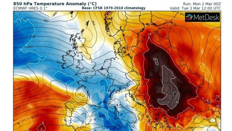 Unwetter in Südeuropa: Neben Gewittern und Sturm sind sogar Tornados möglich Mittelmeertiefs bringen Frühlingswärme nach Osteuropa (Severe Weather Europe)