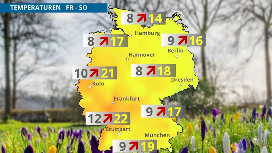 7-Tage-Wettertrend: Knaller-Malle-Frühling für Deutschland Temperatursprung