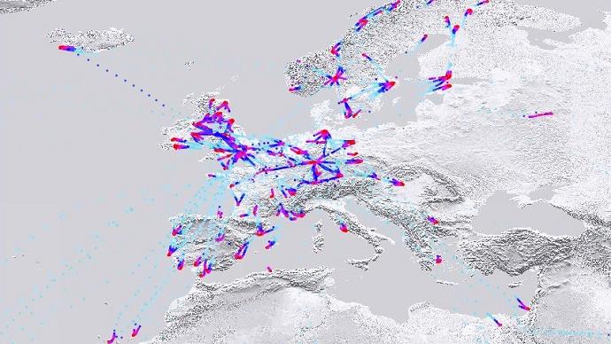 Das Coronavirus macht die Wettervorhersage schlechter European-AMDAR-coverage-23-March-2020-690px