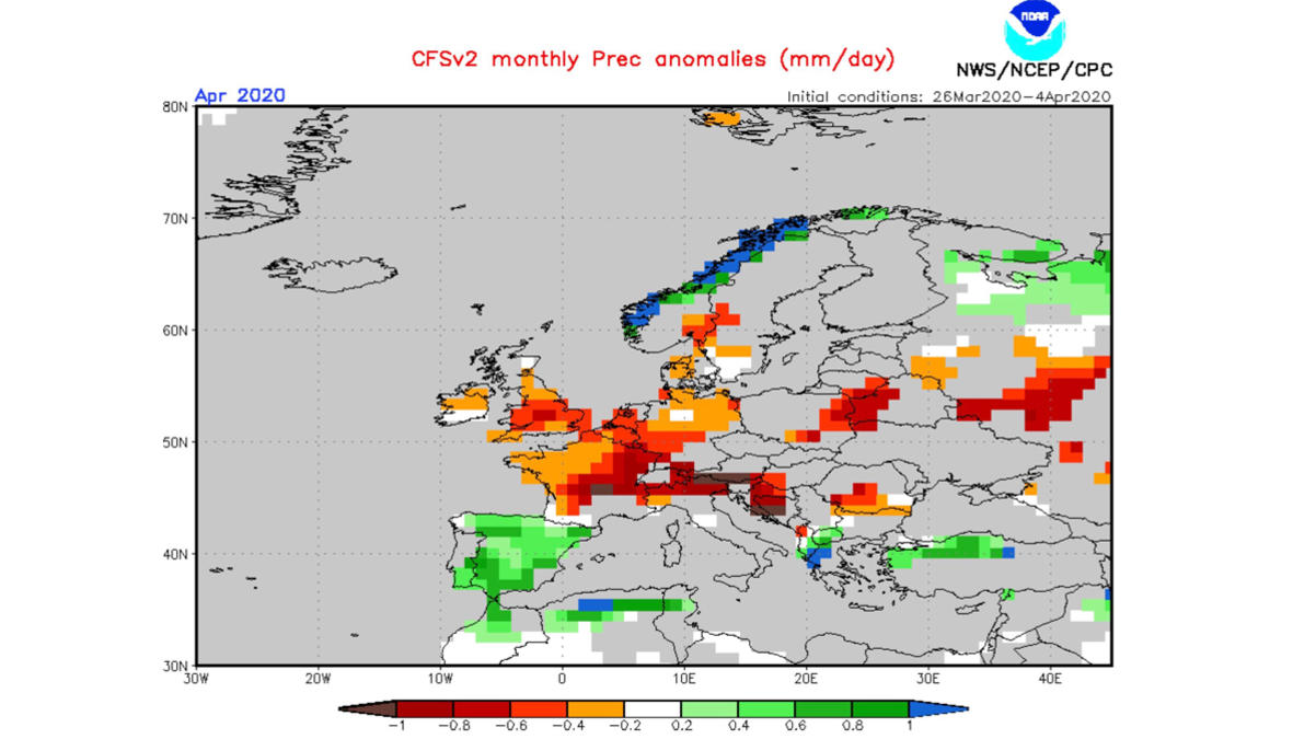 Dürre in Deutschland: Trockene Aussichten für April NOAA