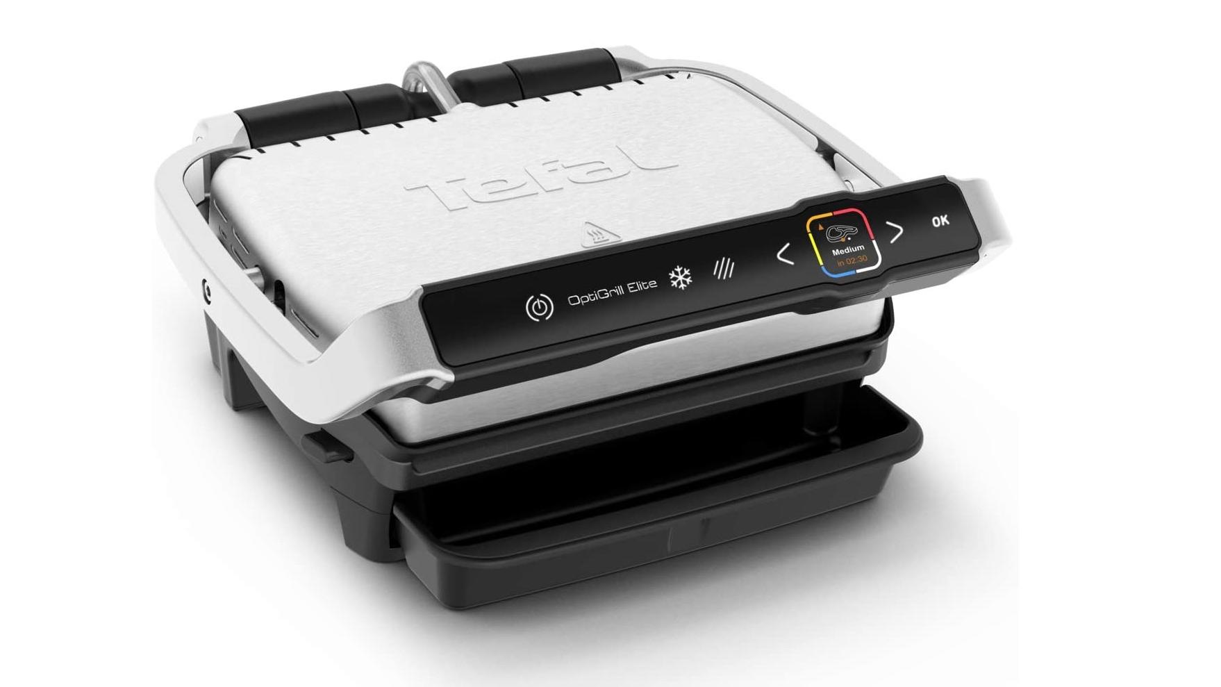 Tischgrill-Kaufberatung: Welcher Grill passt zu mir? Tefal Optigrill: Beliebter Grill mit Indikator.