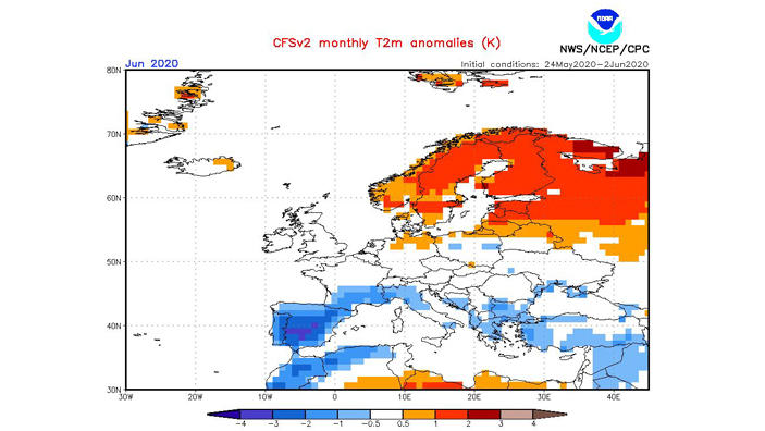 30-Tage-Wettertrend: Hoffnung auf Regen im Juni NOAA