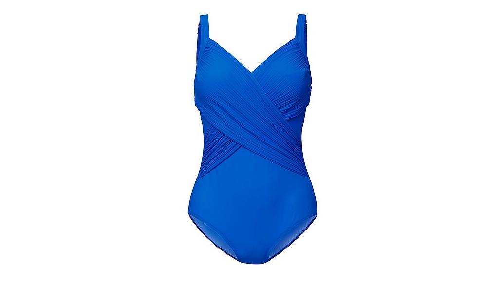Badeanzüge: So finden Sie das richtige Modell für Ihre Figur Blauer Badeanzug