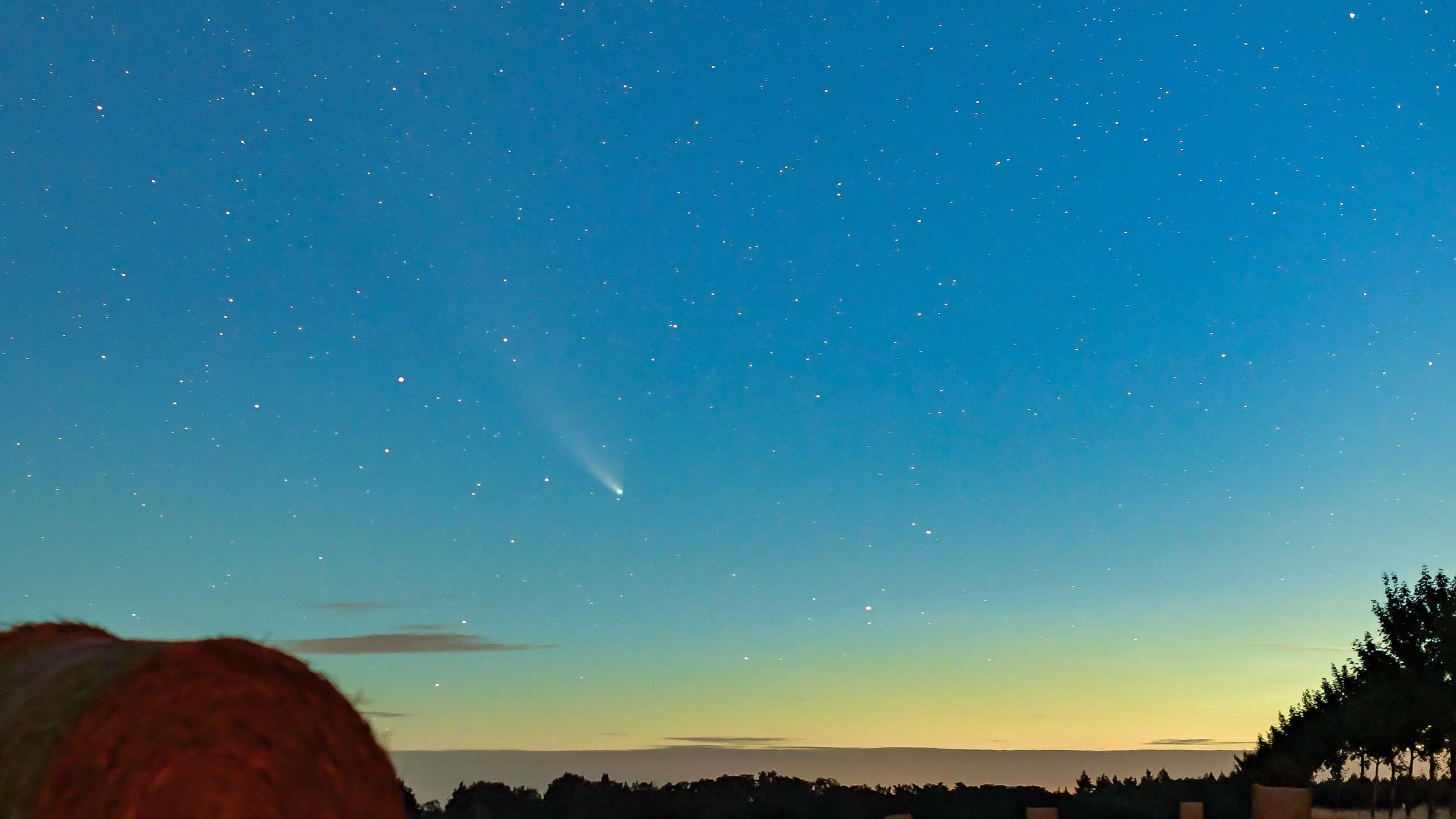 Wetterbericht für den 07.08.2020: Im Westen schon eine laue Sommernacht In der Nacht stören kaum Wolken am Himmel