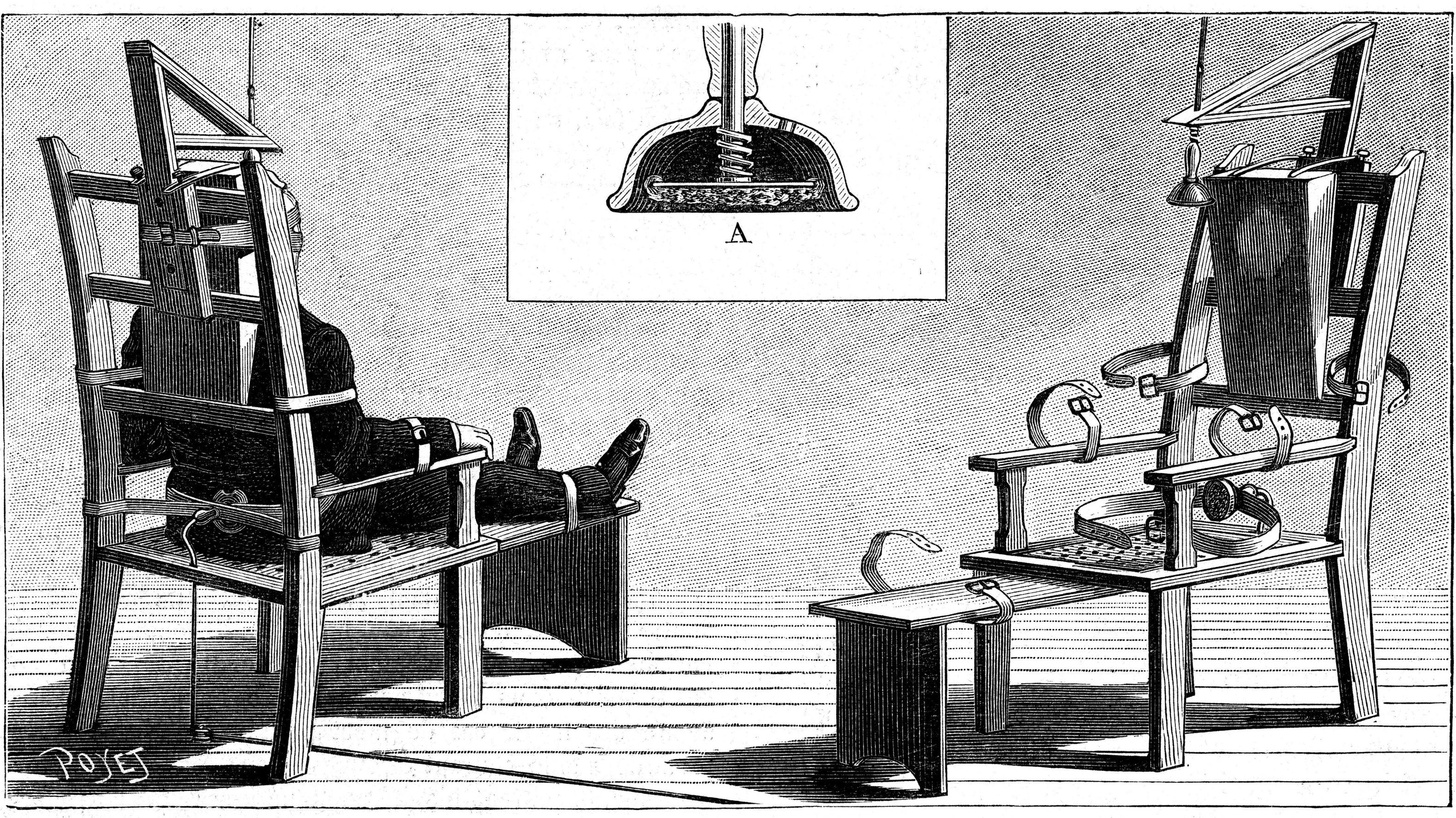Schauriges Symbol der Todesstrafe Das Symbol der Todesstrafe: Kemmler war 1890 der erste Mann, der durch den elektrischen Stuhl starb.