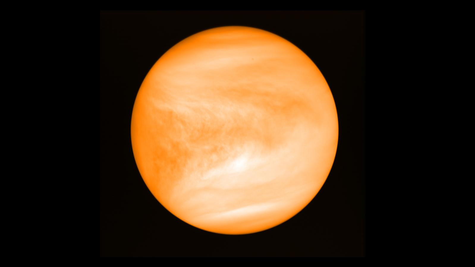 Sternenhimmel im Oktober 2021: Viele Meteorschauer, aber wo ist der Große Wagen? Der Planet Venus, aufgenommen von der Venussonde Akatsuki der japanischen Raumfahrtbehörde JAXA.