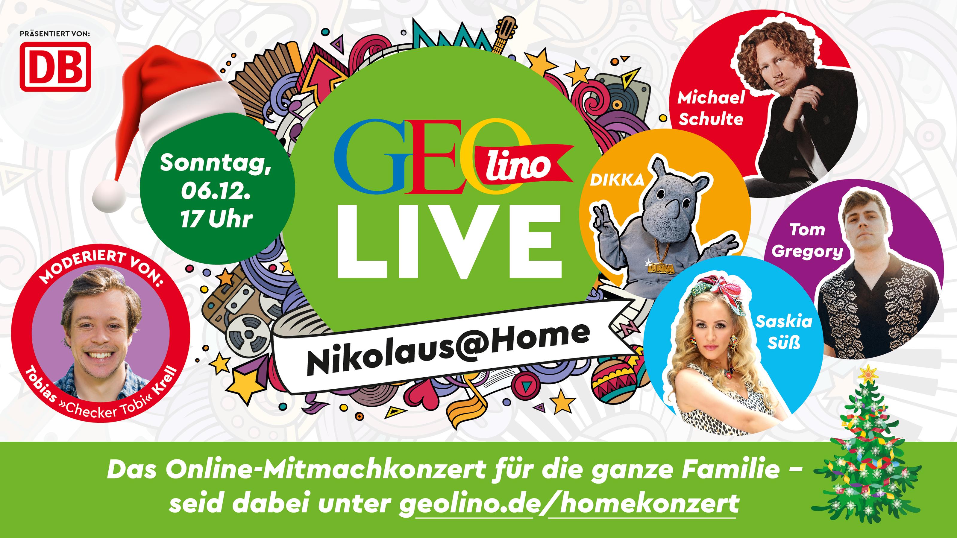 Kostenloses Nikolauskonzert mit Michael Schulte und Tom Gregory hier live streamen GEOlino Live @Home