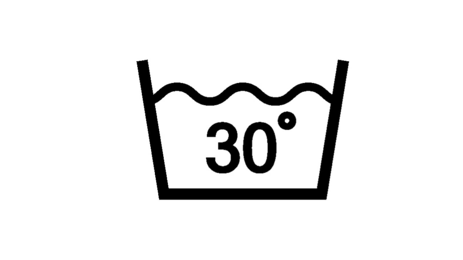 Was bedeuten die verschiedenen Wäschesymbole? Das 30-Grad-Symbol
