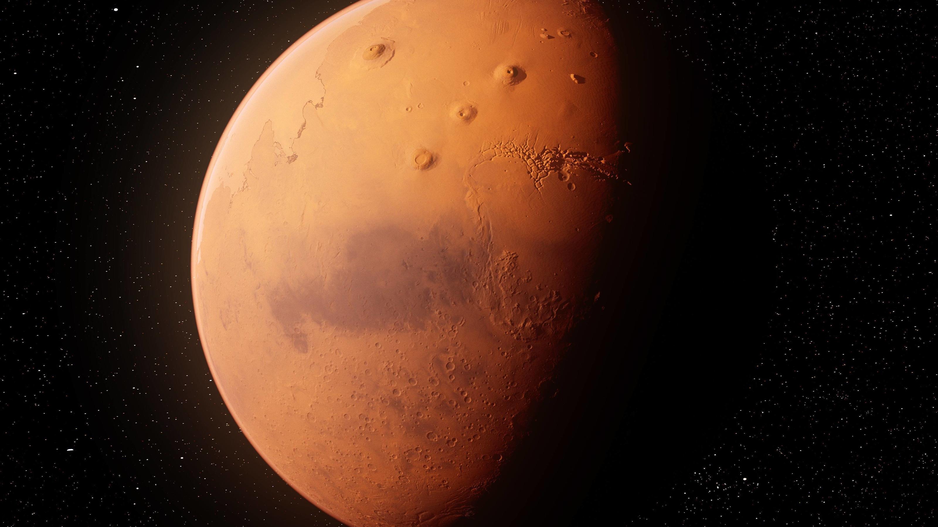 Leben auf dem Mars: Wüstenplanet von Anfang an dem Untergang geweiht Mars, illustration Mars, computer illustration. *** Mars, illustration Mars, computer illustration PUBLICATIONxINxGERxSUIxHUNxONLY SEBASTIANxKAULITZKI/SCIENCExPHOTOxLIBRARY F026/7217