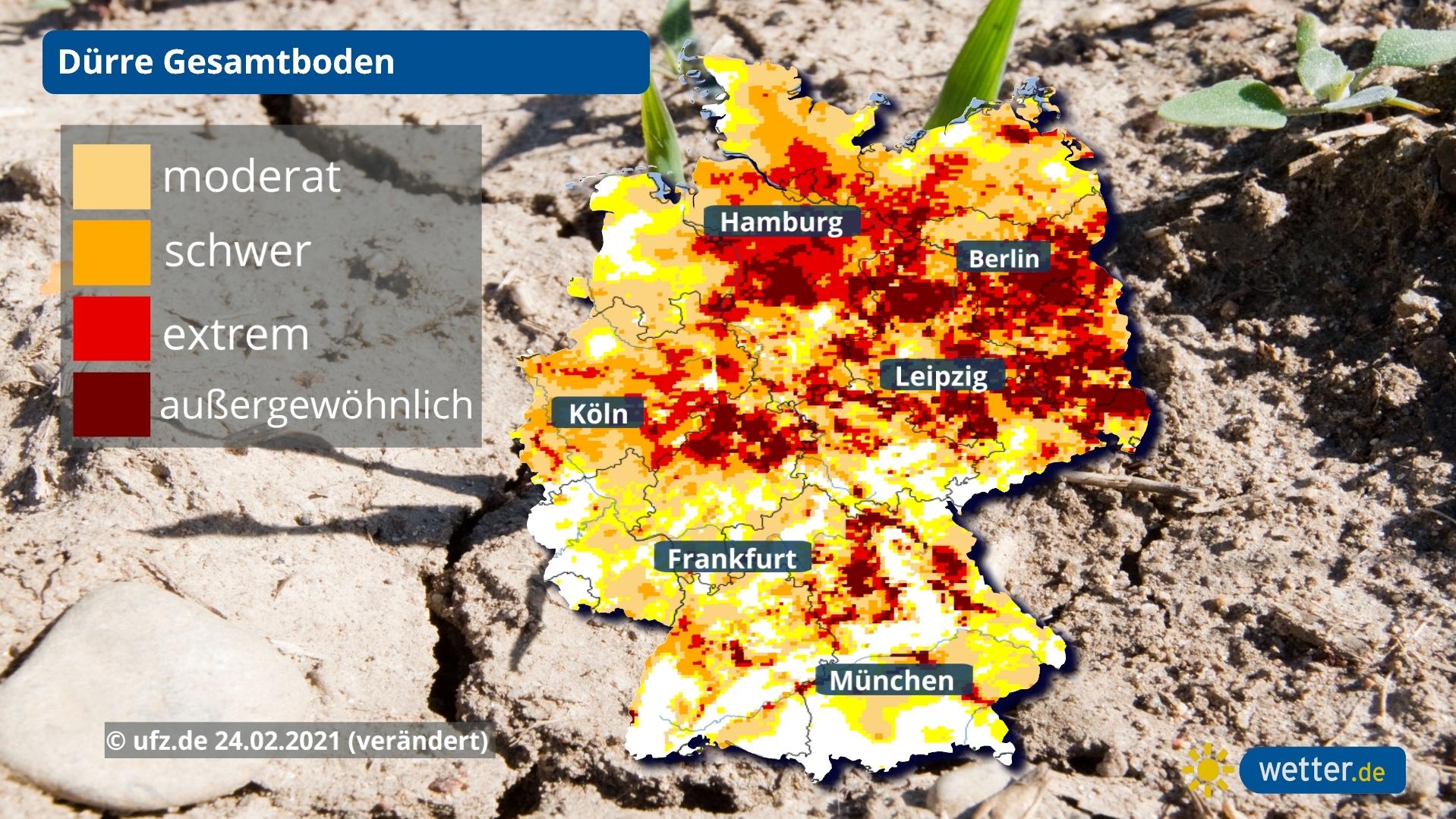 Wir steuern auf eine neue Dürre im Frühling 2021 zu Droht auch 2021 eine außergewöhnliche Trockenheit in Deutschland?