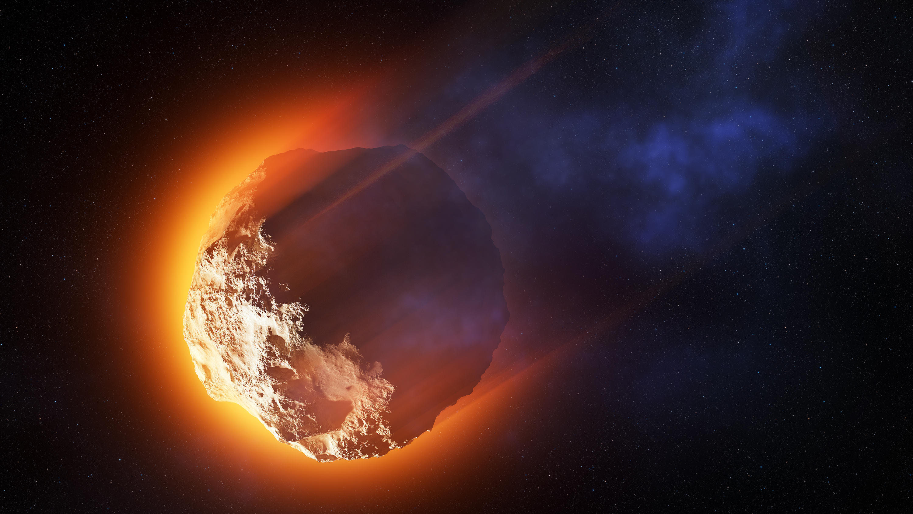 Wie Apophis und andere Asteroiden zu ihren Namen kamen Komet, Asteroid glüht beim Eintritt in die Atmosphäre