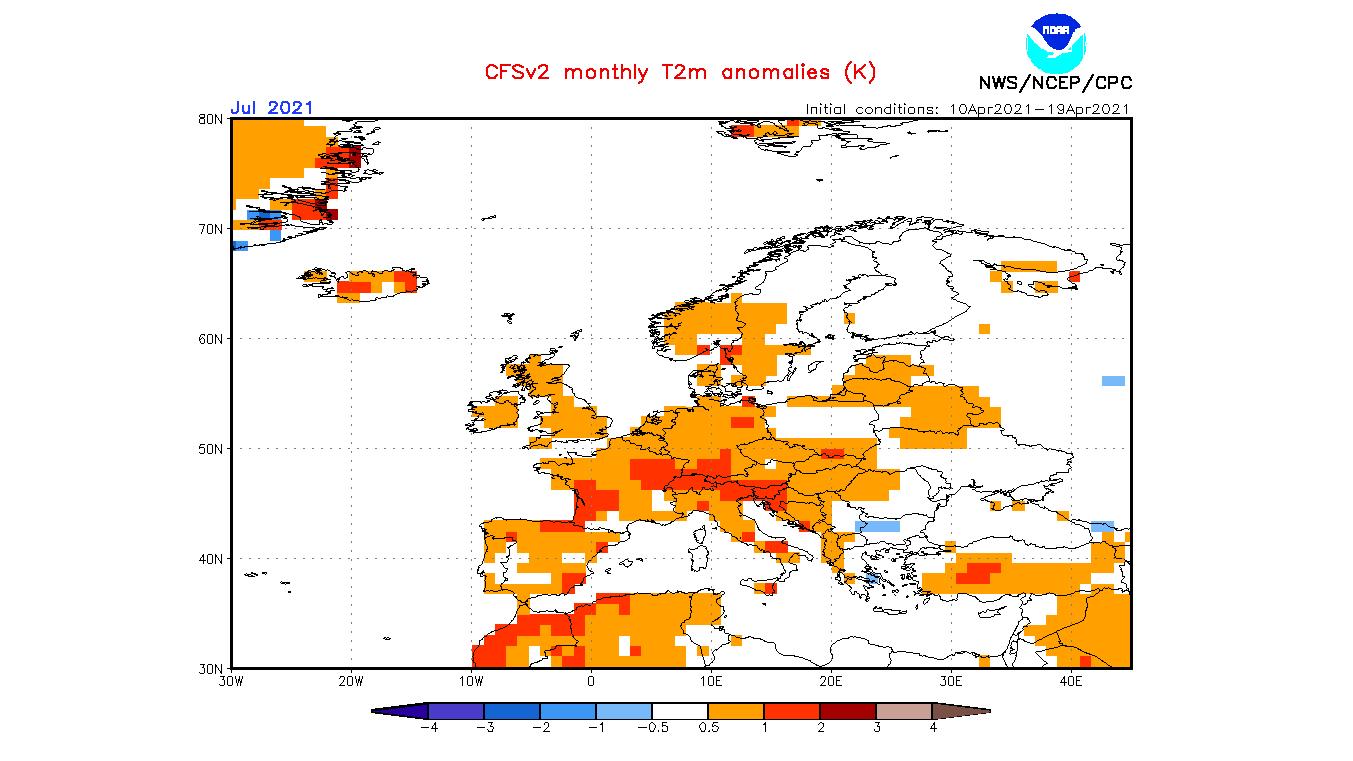 NOAA Langfristvorhersage: Zu heiß oder zu kalt? So wird das Wetter im Sommer 2021 Wie wird das Wetter im Juli 2021?