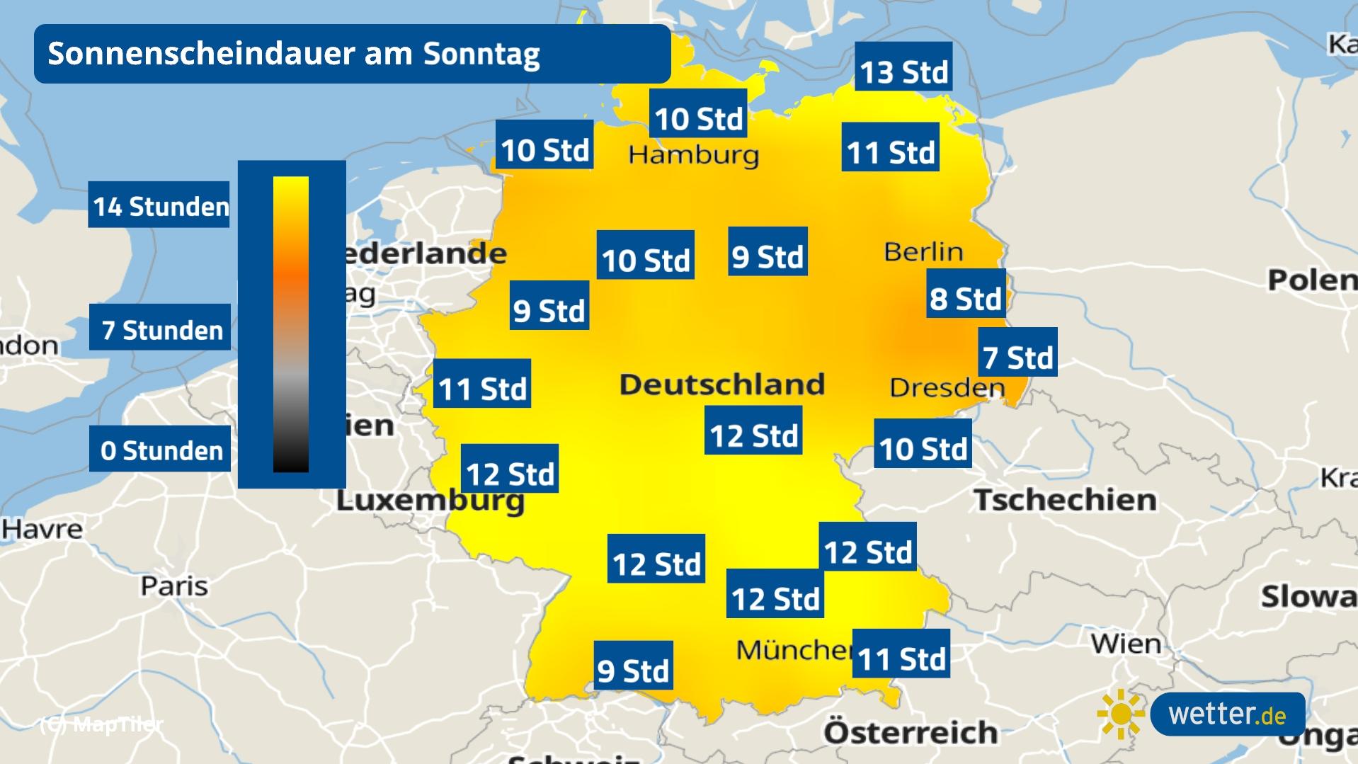 7-Tage-Wettertrend: Der Frühling tritt auf der Stelle Der 7-Tage_Wetter-Trend sieht reichlich Sonnenschein am Sonntag für Deutschland vor.
