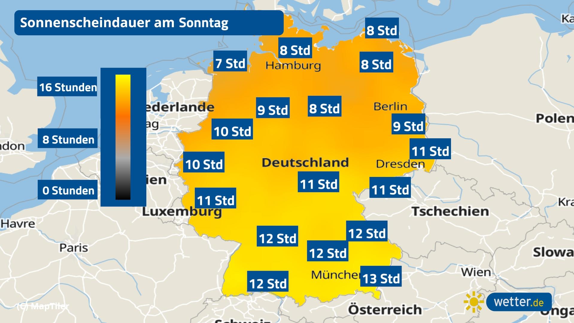 Sonntag bringt Hitze und sehr hohen UV-Index So sieht es aus mit dem Sonnenschein am Muttertag.