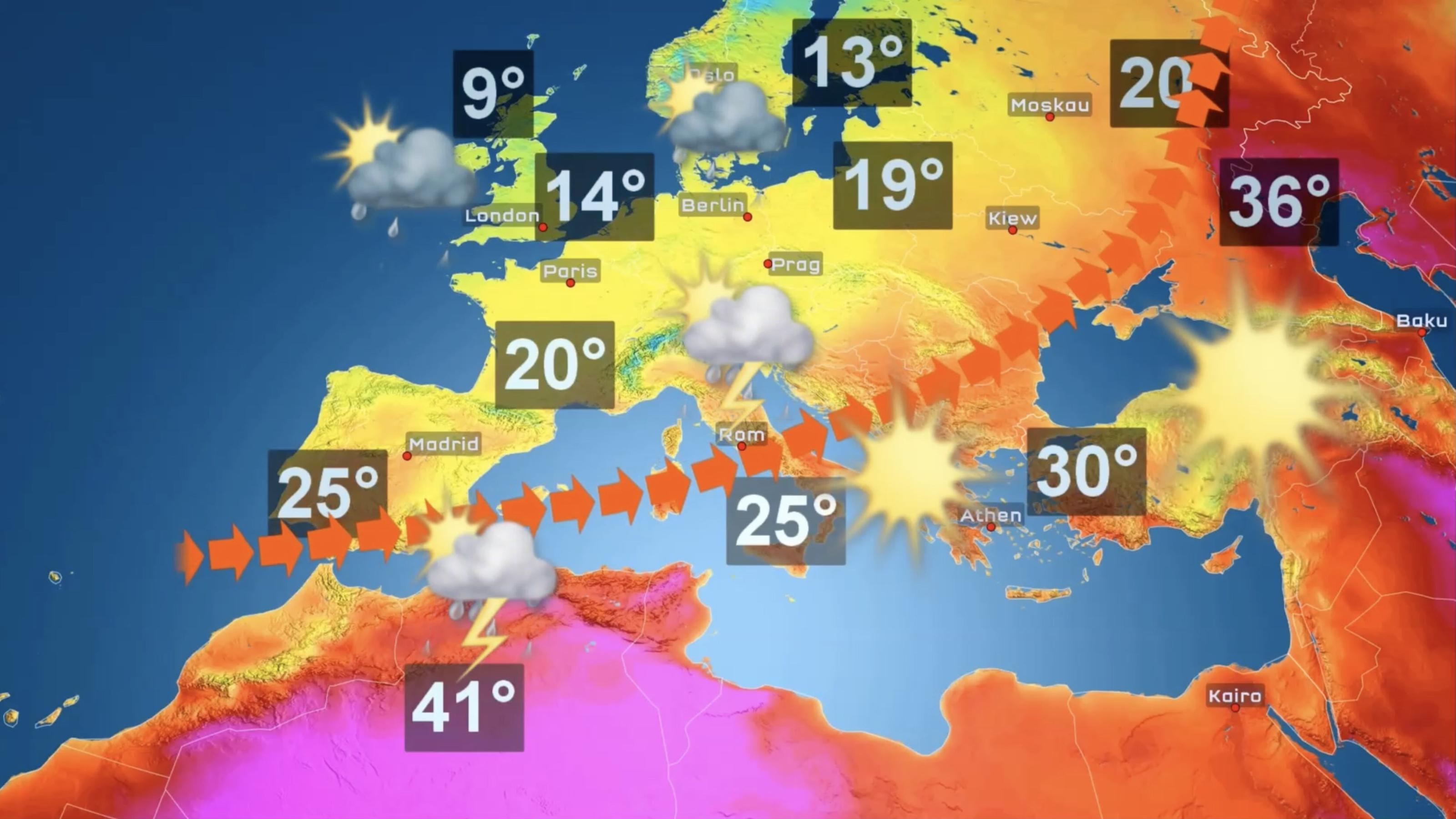 Wo ist die Wärme hin: Hat Russland uns den Frühsommer weggeschnappt? Hitze in Russland, Temperaturen in Europa. Auf der Suche nach dem Frühsommer