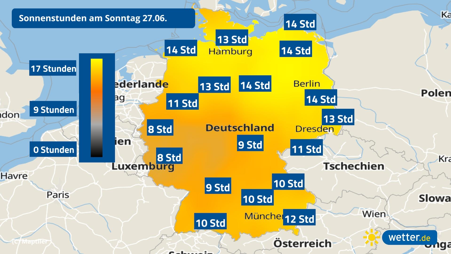 Der Siebenschläfertag und das Wetter im Juli und August An Sonnenschein mangelt es am Sonntag nicht.