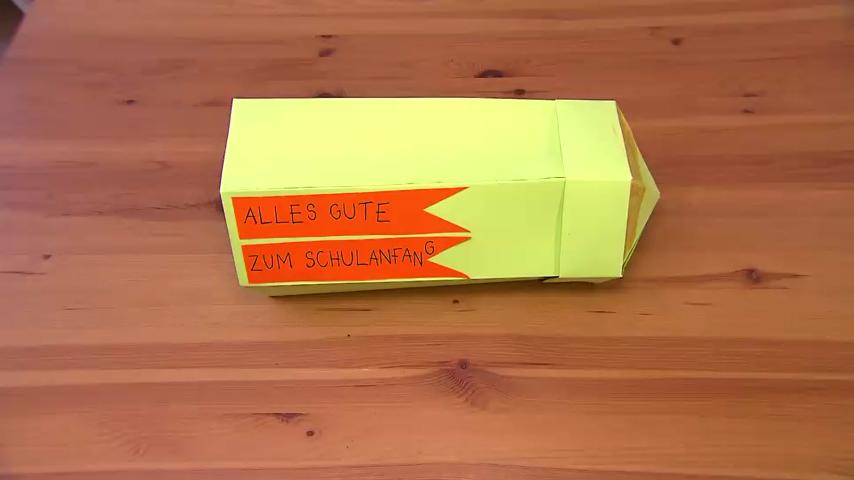 Last Minute! Schultüten selber basteln Schultüte in Stiftform
