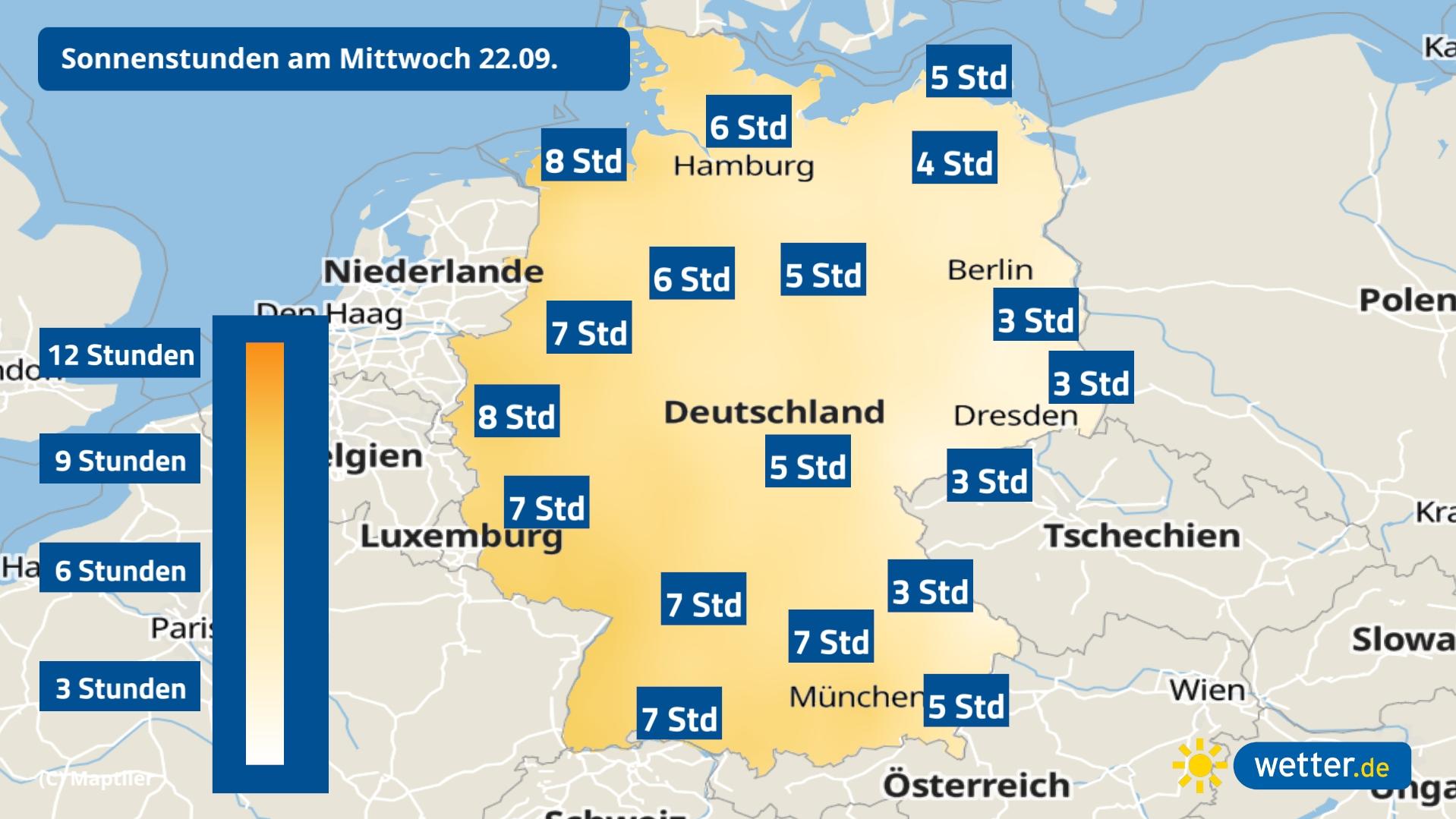 7-Tage-Wettertrend: 25-Grad-Sommer für die einen, Sturm-Herbst für die anderen Am Mittwoch ist Herbstanfang auf dem Kalender und aus astronomischer Sicht.