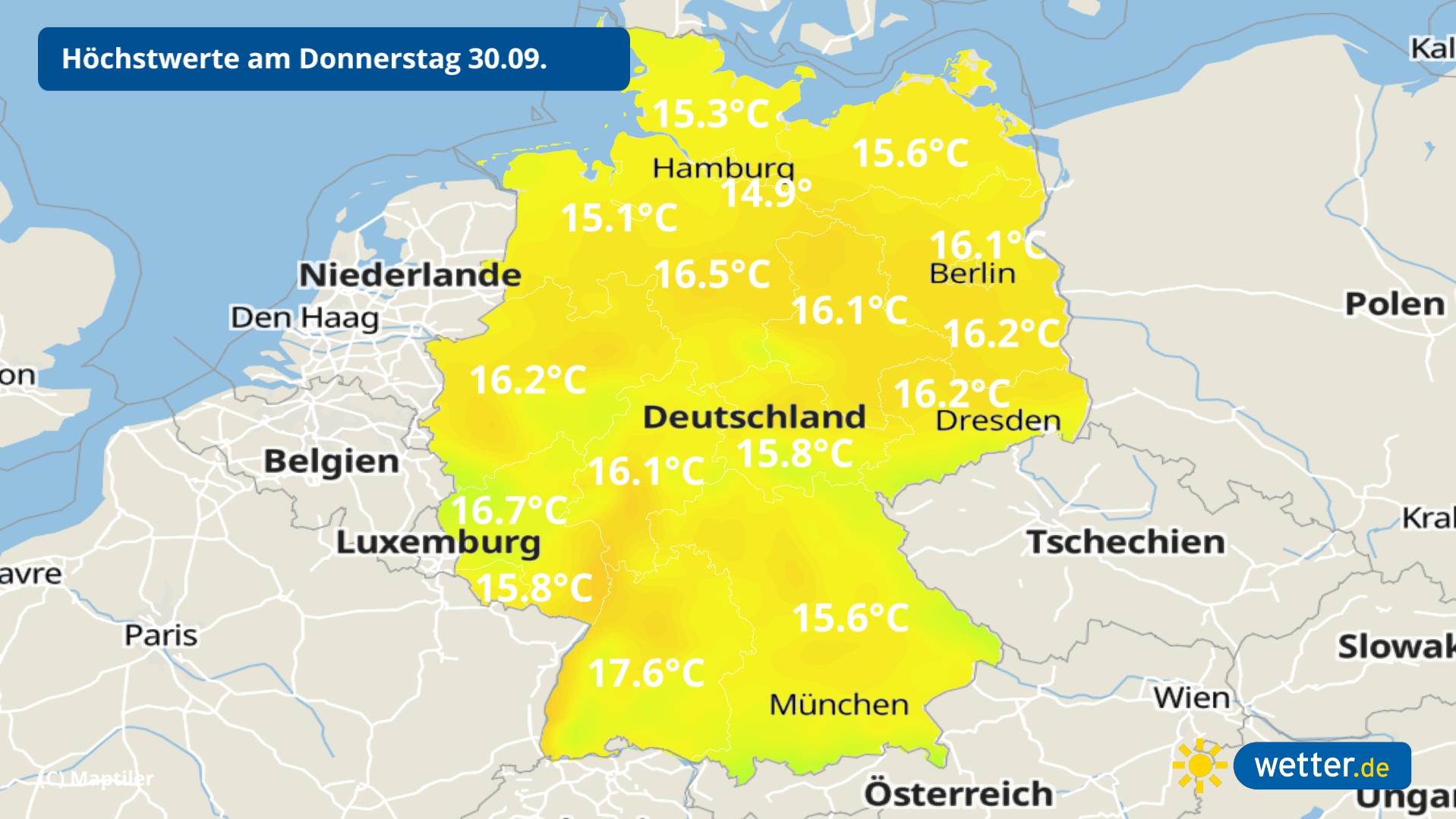 7-Tage-Wettertrend: Gewitter machen Schluss mit Altweibersommer Wettertrend für Deutschland