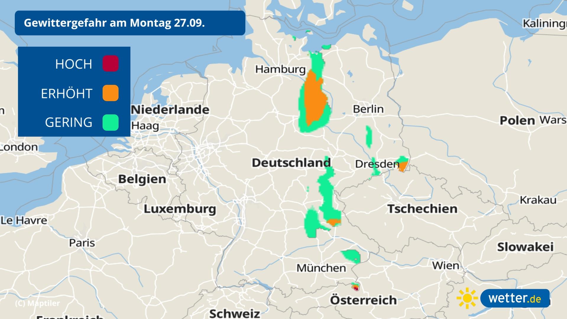 7-Tage-Wettertrend: September endet mit wechselhaftem Sonne-Wolken-Mix Gewitterrisiko am Montag
