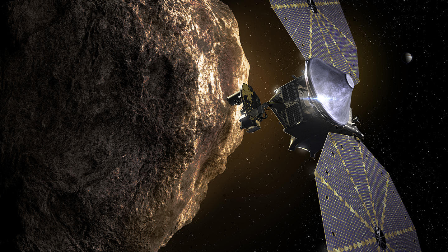 NASA-Lucy startet zu den Jupiter-Trojaner-Asteroiden NASA, Lucy-Raumsonde, Jupiter, Weltraum