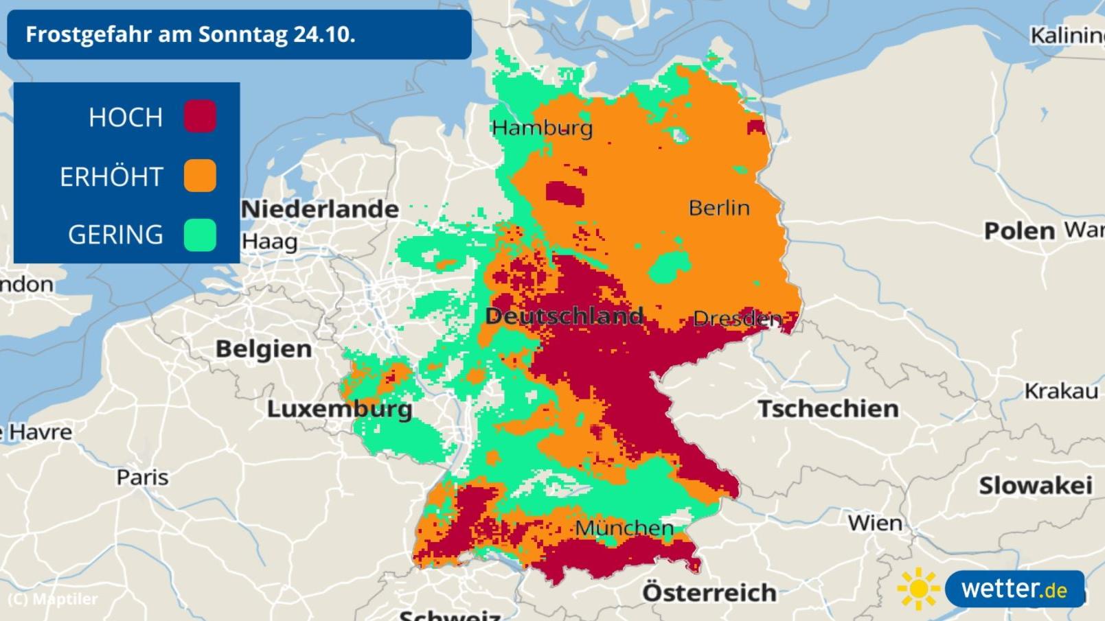 7-Tage-Wettertrend: Am Wochenende wird der Kampf Sonne gegen Nebel spannend Frostgefahr in Deutschland: Die Temperaturen gehen besonders nachts wieder in den Keller.