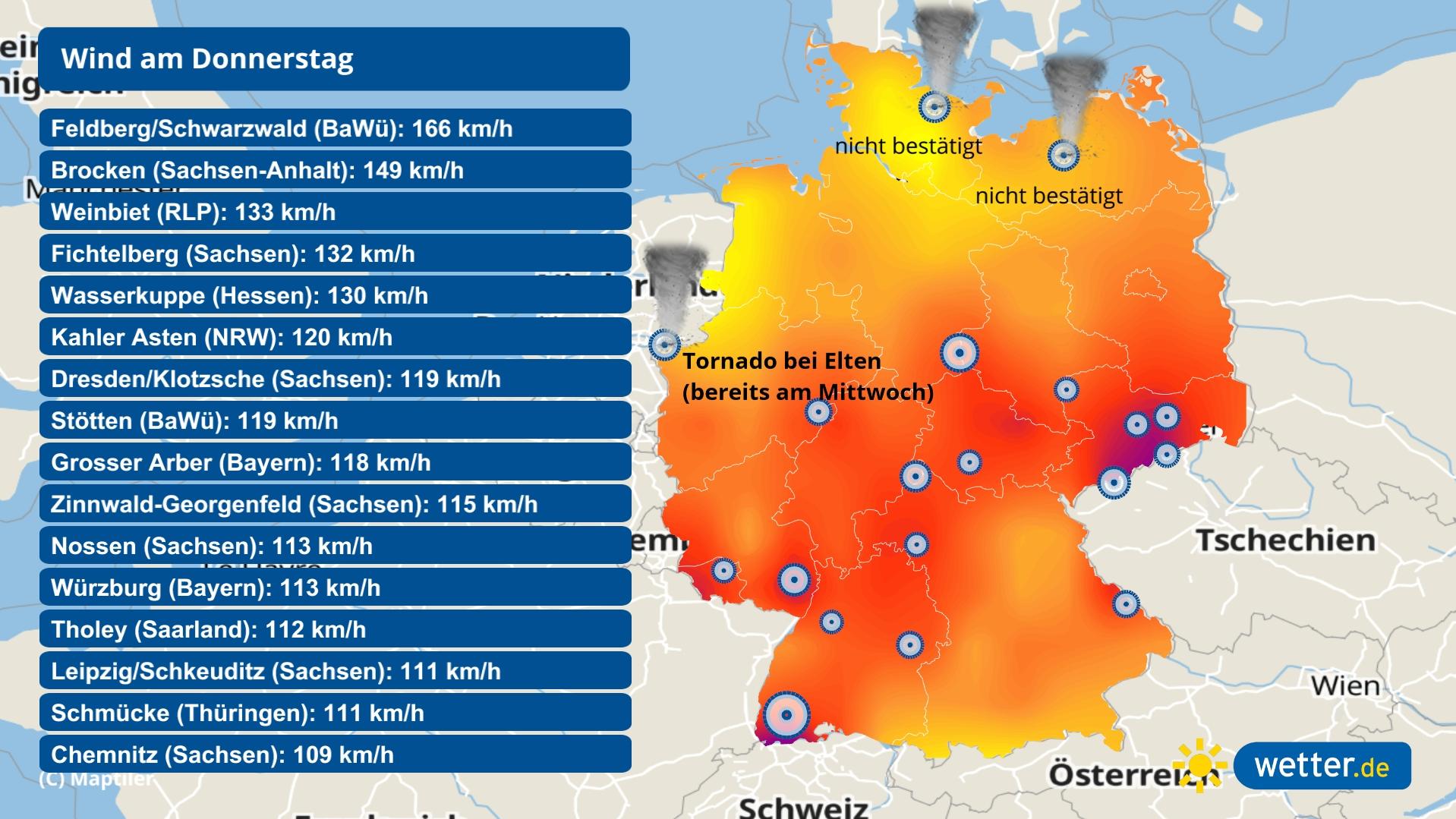 Sturmtief HENDRIK mit Tornados über Deutschland: Ein normaler Herbststurm? Sturm HENDRIK brachte Deutschland Orkanböen